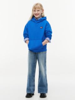 Heritage Flag Logo Relaxed Terry Hoody — Blue 4