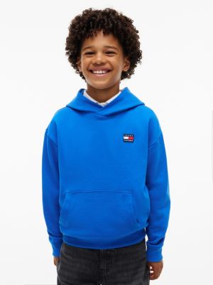 blue flag logo hoody for kids gender inclusive tommy hilfiger