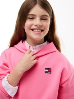 Heritage Flag Logo Relaxed Terry Hoody — Pink 6