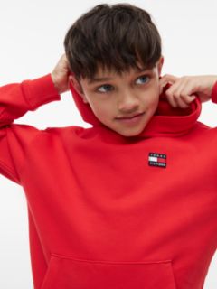 Heritage Flag Logo Relaxed Terry Hoody — Red 5