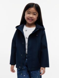 Flag Embroidery Hooded Jacket — Blue 2