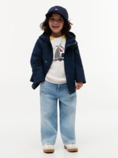 Flag Embroidery Hooded Jacket — Blue 3