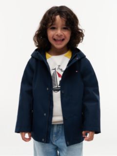 Flag Embroidery Hooded Jacket — Blue 1
