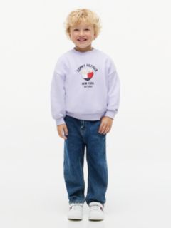 Terry Crew Neck Sweatshirt — Purple 3