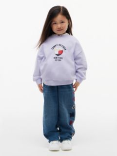 Terry Crew Neck Sweatshirt — Purple 4
