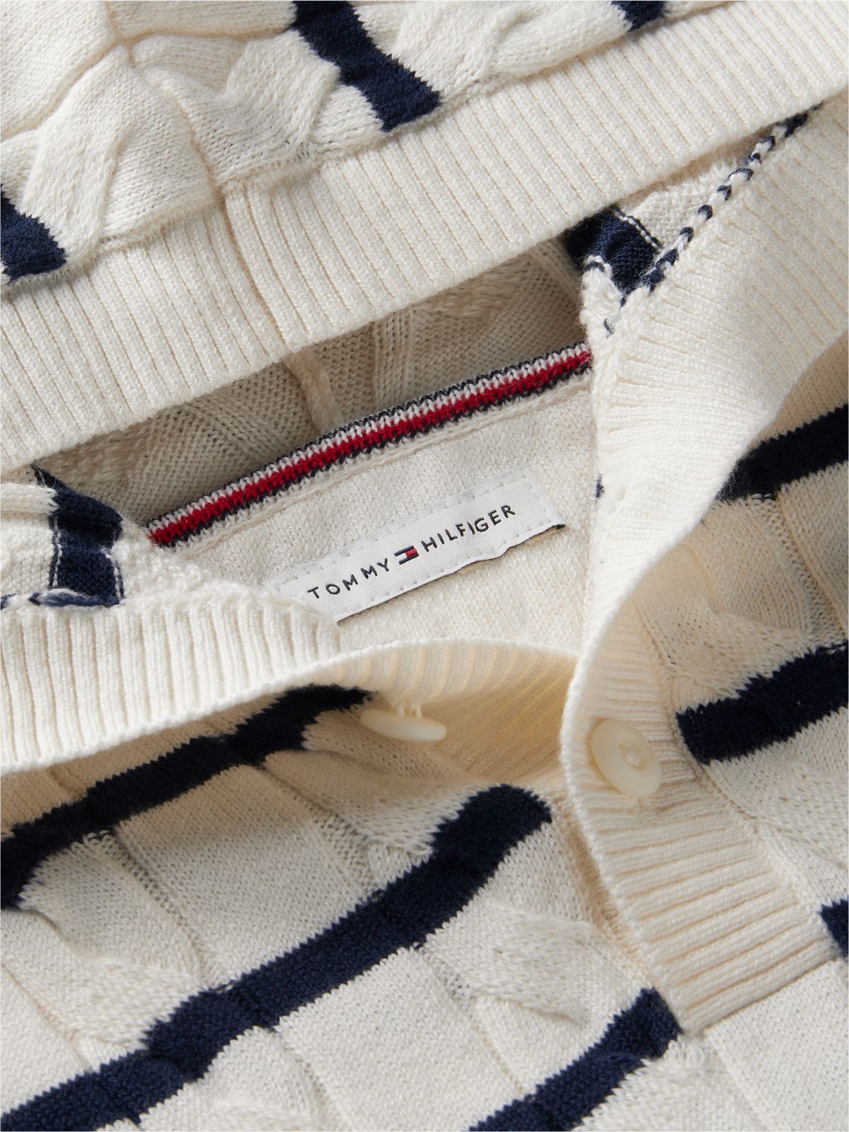 Relaxed Cable Knit Hooded Jumper — Yellow