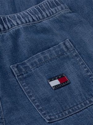 denim loose fit denim-hose mit tunnelzug für gender-inclusive kinder - tommy hilfiger