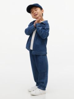 Loose Denim Drawstring Trousers — Denim 5