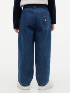 Loose Denim Drawstring Trousers — Denim 6