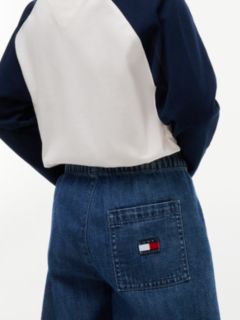 Loose Denim Drawstring Trousers — Denim 7
