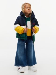 Colour-Blocked Ripstop Hooded Puffer Jacket — Blue 4