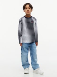 Essential Logo Long Sleeve T-Shirt — Blue 2