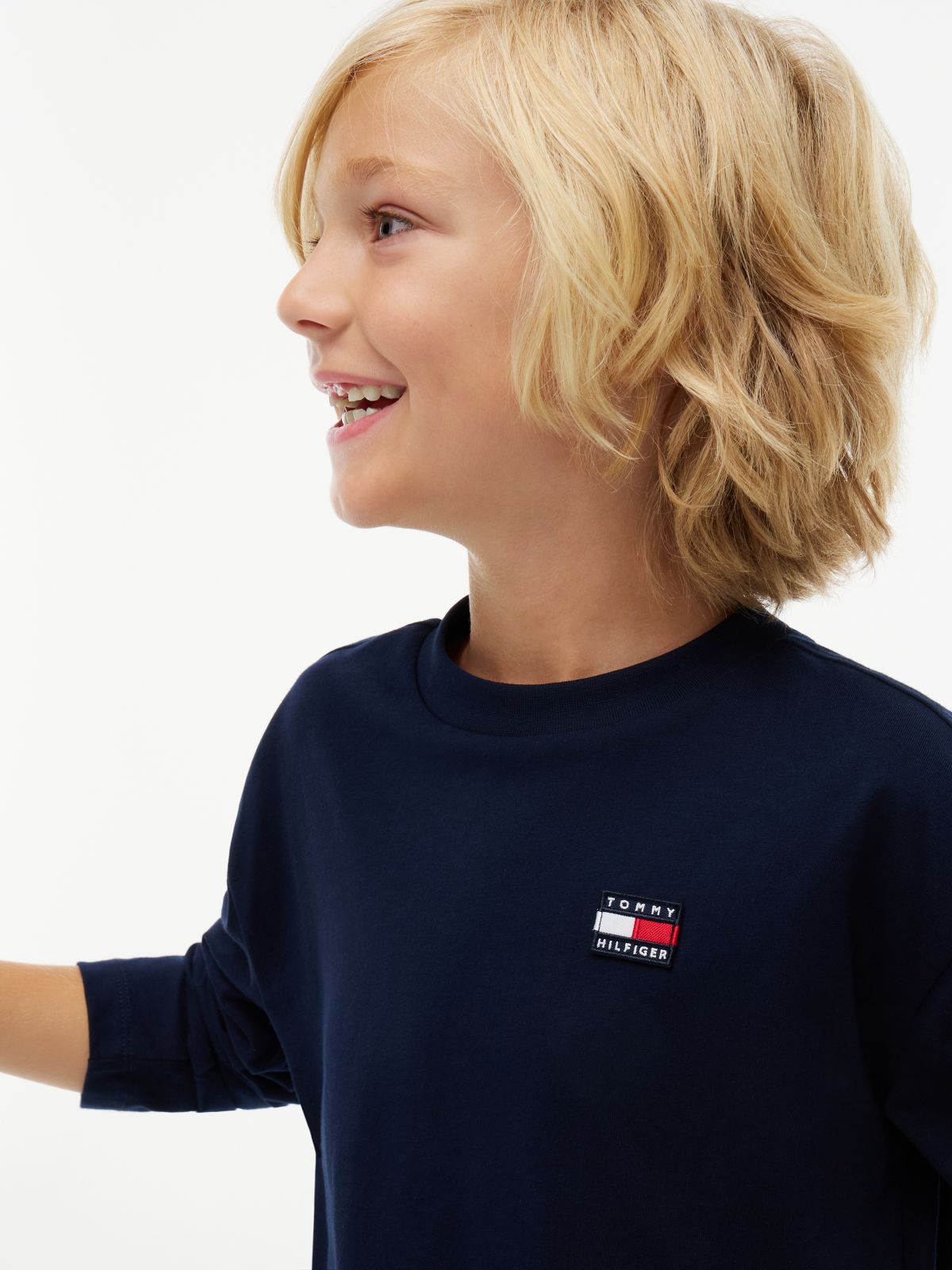 Essential Logo Long Sleeve T-Shirt — Blue