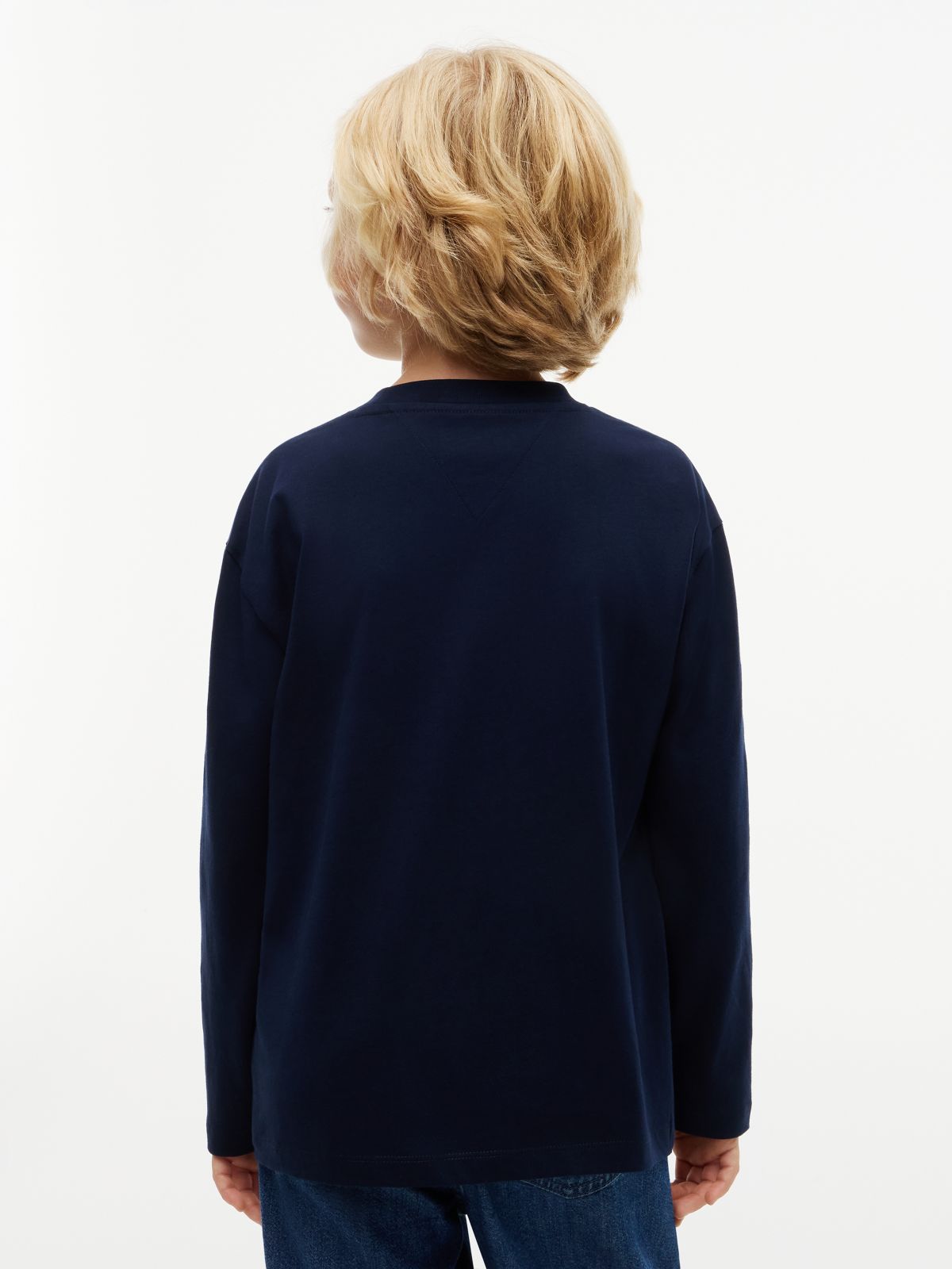 Essential Logo Long Sleeve T-Shirt — Blue