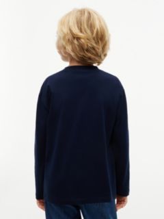 Essential Logo Long Sleeve T-Shirt — Blue 5