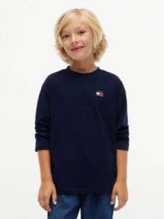 Essential Logo Long Sleeve T-Shirt — Blue 1