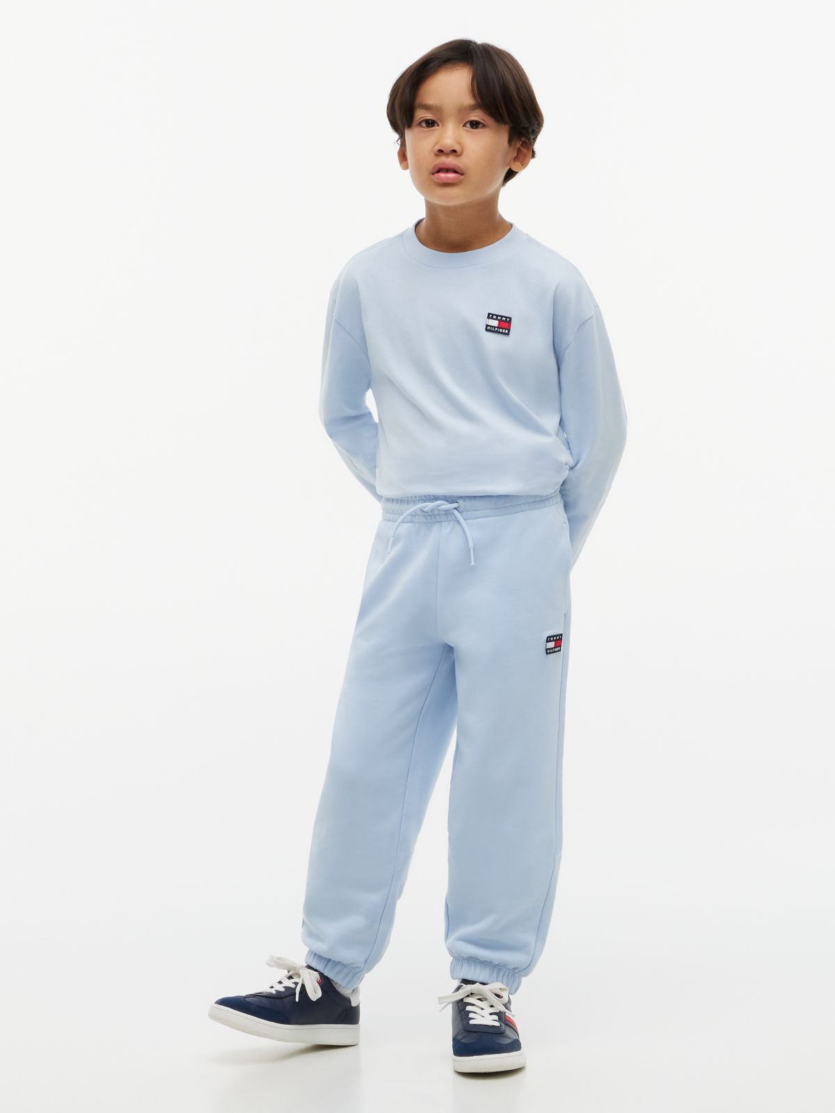 Essential Logo Long Sleeve T-Shirt — Blue