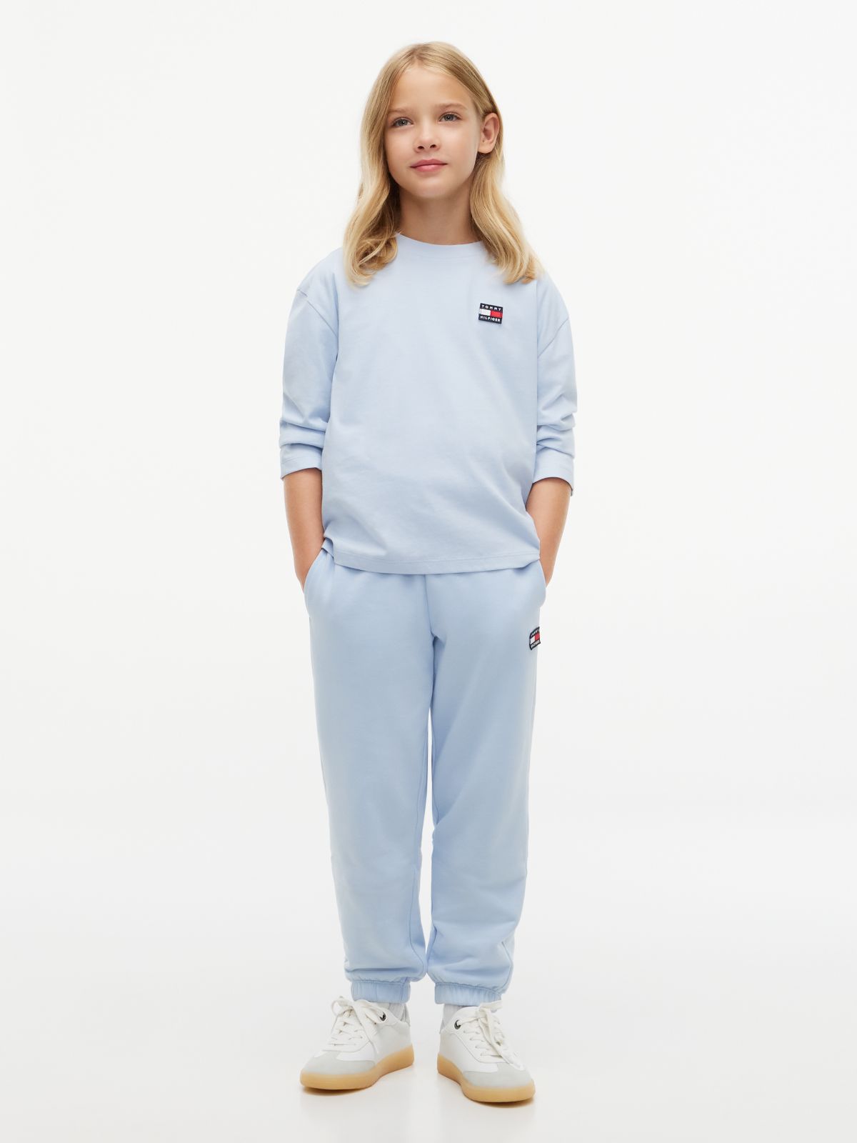 Essential Logo Long Sleeve T-Shirt — Blue