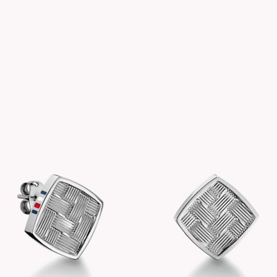 Stainless Steel Stud Earrings SILVER Tommy Hilfiger