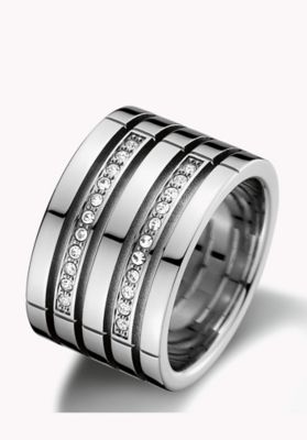 HIJONES Sieraden Mens roestvrij staal biker ringen, SO/NS/SONS, Vintage, Roestvrij staal Zilver