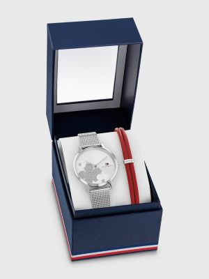 Coffret cadeau montre et bracelet, Argent