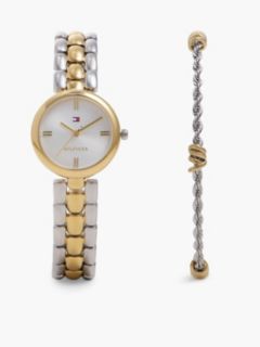 Two-Tone Stainless Steel Watch And Bracelet Gift Set — Multi 2