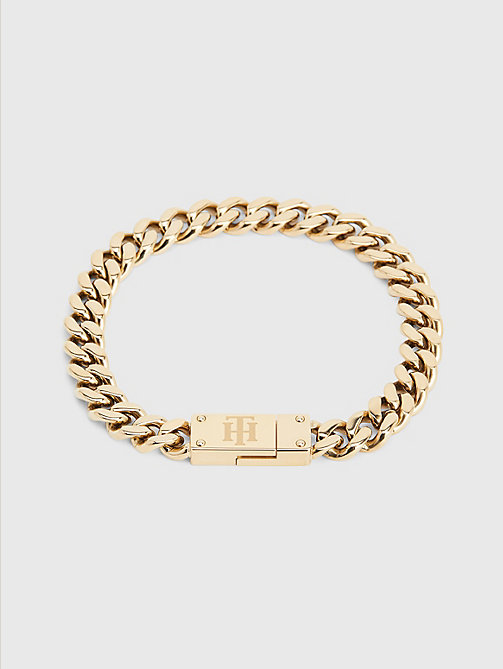 gold monogram chain bracelet for women tommy hilfiger