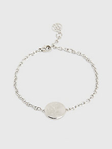 silver floral engraved bracelet for women tommy hilfiger