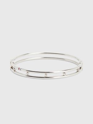 Armband met kristallen rondom | ZILVER | Tommy Hilfiger