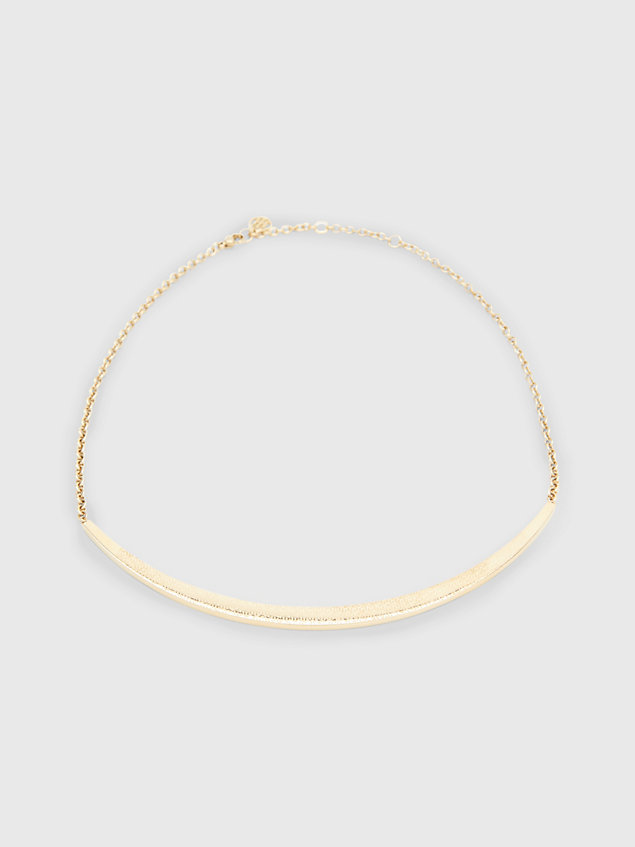 gold gold-tone engraved necklace for women tommy hilfiger