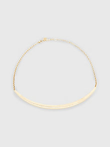 gold gold-tone engraved necklace for women tommy hilfiger