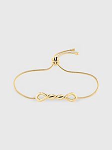 gold vergoldetes kettenarmband für damen - tommy hilfiger