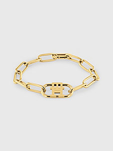 bracelet à maillons plaqué or or pour femmes tommy hilfiger