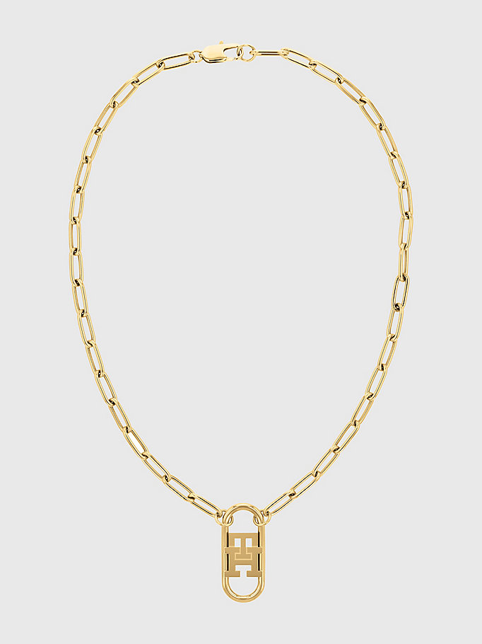 gold gold-plated pendant necklace for women tommy hilfiger