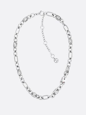 monogram chain-link necklace