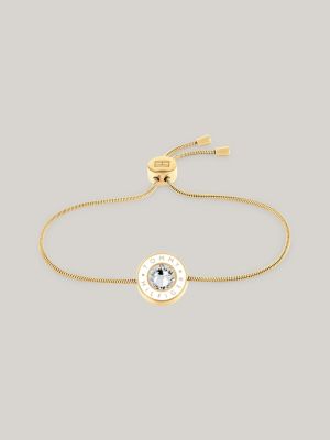 Vergoldetes Schiebe-Armband mit Logo | Gold | Tommy Hilfiger