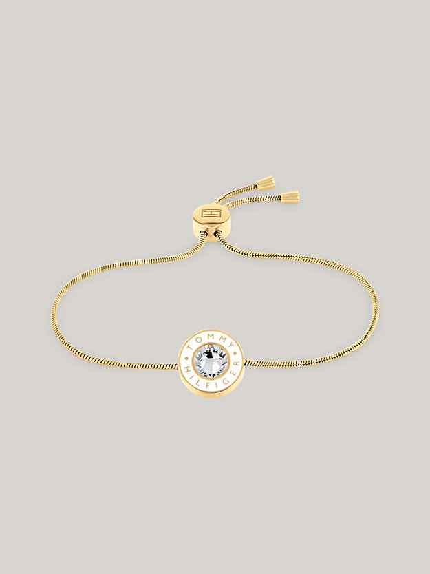 Vergoldetes Schiebe-Armband mit Logo | Gold | Tommy Hilfiger