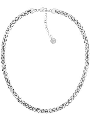 Stainless Steel Intertwined Chain Necklace Hilfiger Silver | | Tommy