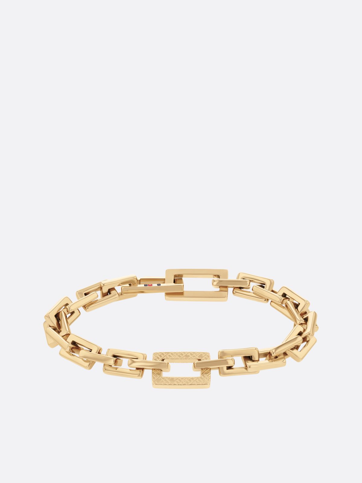 Gold-Plated Infinity Chain TH Monogram Bracelet — Gold