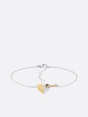 multi two-tone gold-plated stainless steel heart bracelet for women tommy hilfiger