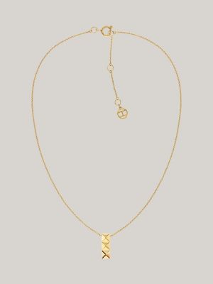 collier pendentif plaqué or or pour femmes tommy hilfiger