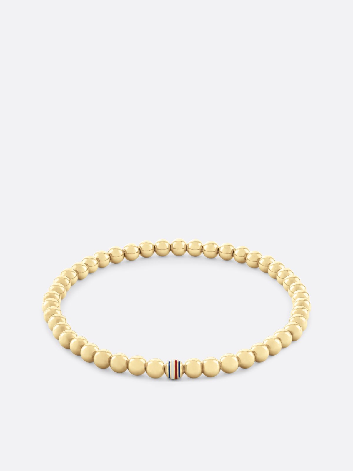 Gold-Plated Signature Bead Bracelet — Gold