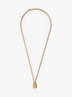 TH Monogram Padlock Gold-Plated Necklace — Gold 1