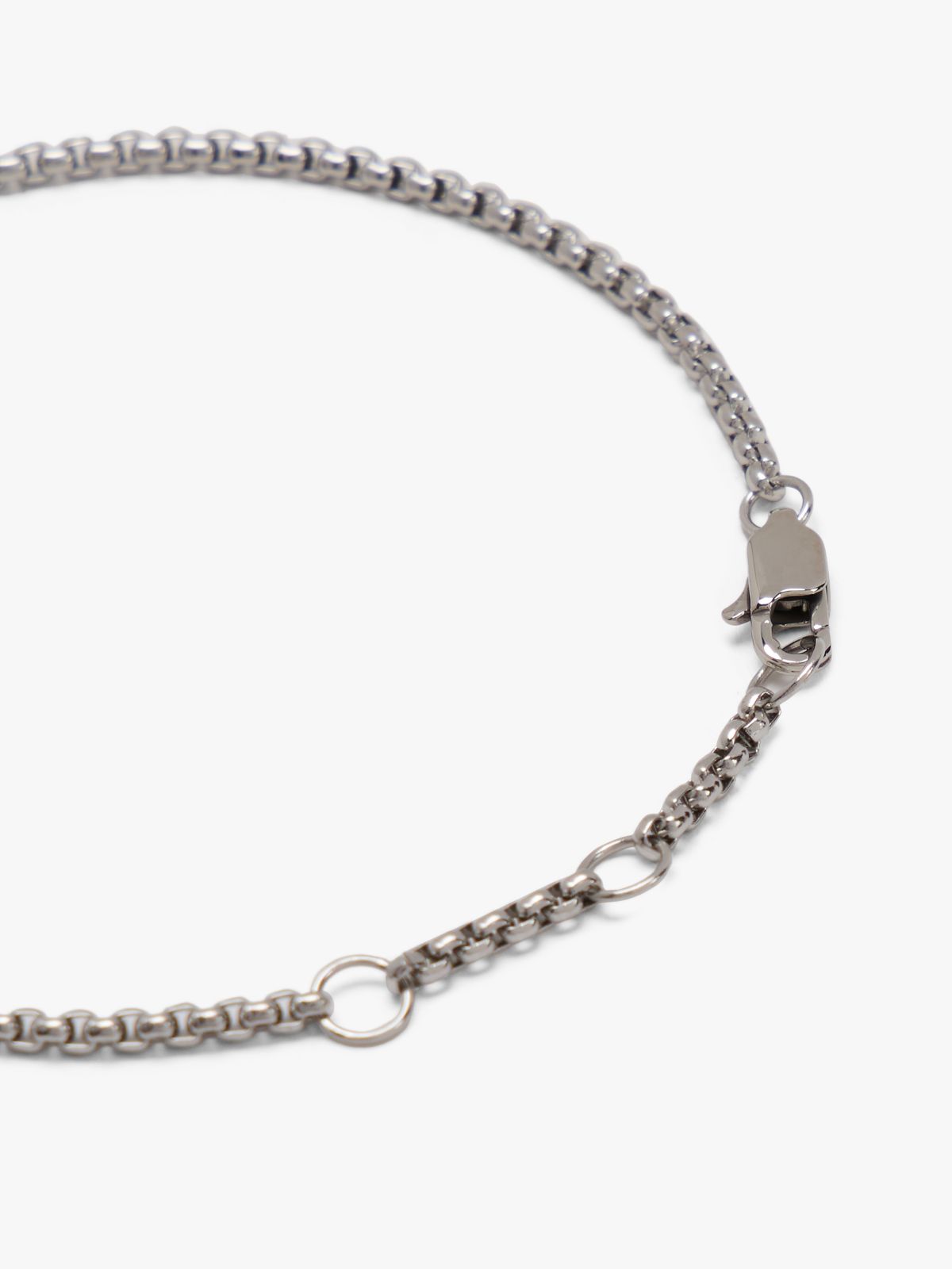 TH Monogram Padlock Stainless Steel Bracelet — Silver