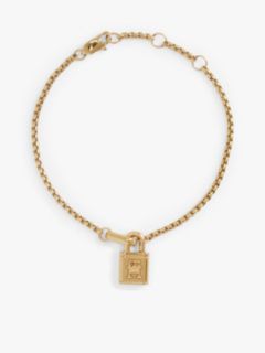 TH Monogram Padlock Gold-Plated Bracelet — Gold 1