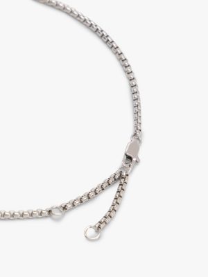 silver circle pendant stainless steel necklace for women tommy hilfiger