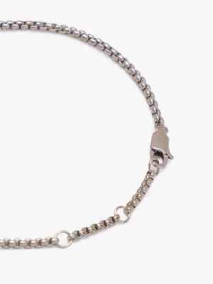 silver circle charm stainless steel bracelet for women tommy hilfiger