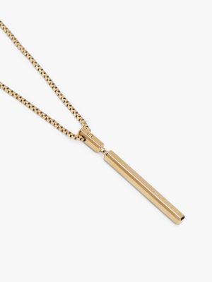 gold gold-plated pendant necklace for women tommy hilfiger