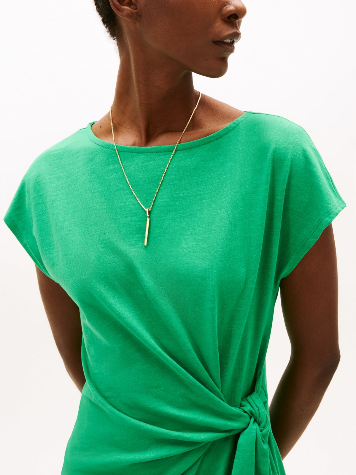 Gold-Plated Pendant Necklace — Gold