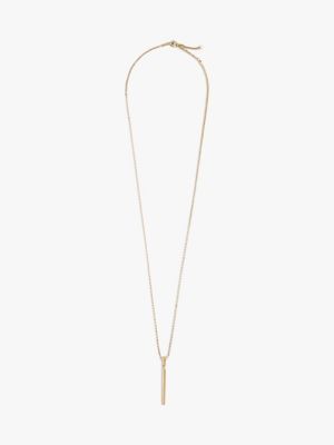 gold gold-plated pendant necklace for women tommy hilfiger